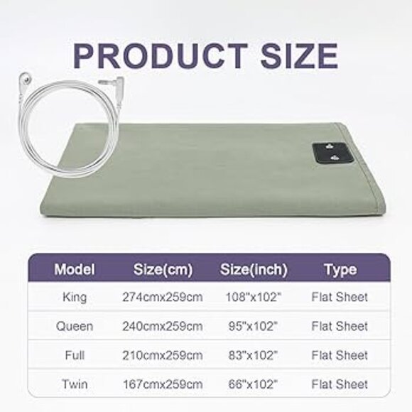 Grounding  Earthing  Green Flat King Size Sheet - Picture 8 of 11